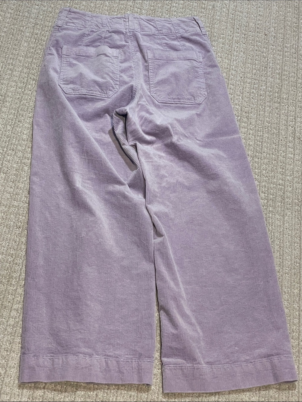 Maeve Lavender Colette Wide-Leg Cropped Corduroy Pants - Picture 3 of 3